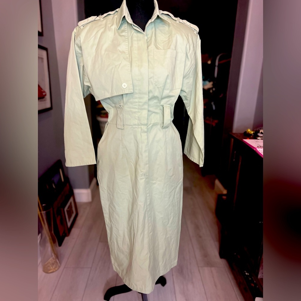 VINTAGE LERNER! Polyester Military Style Dress